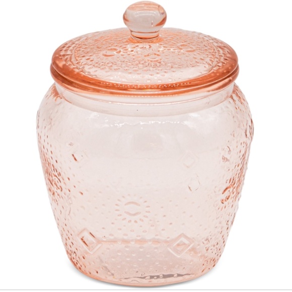 Lavender and Sage Blush Glass 3-Pc. Bathroom Accessory Set - Blush Pink - Picture 3 of 4